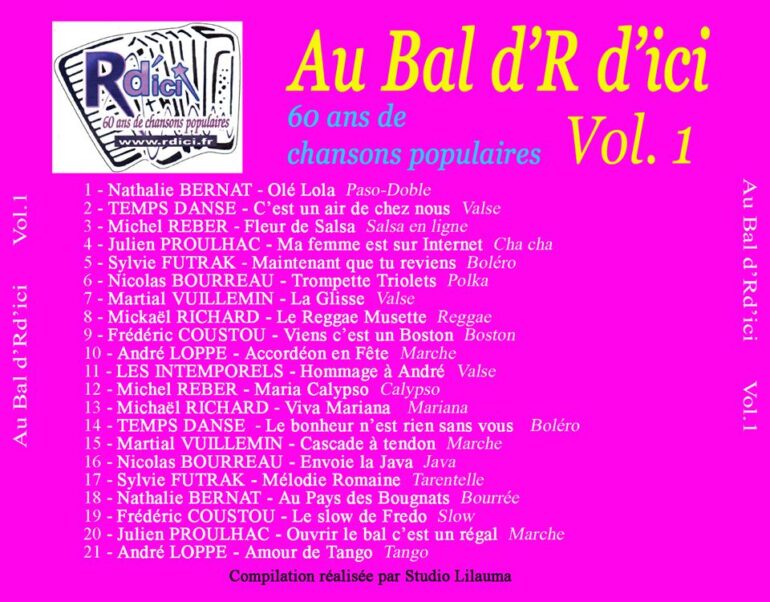 Lot 3 CD "Au Bal d'R d'Ici – Image 2